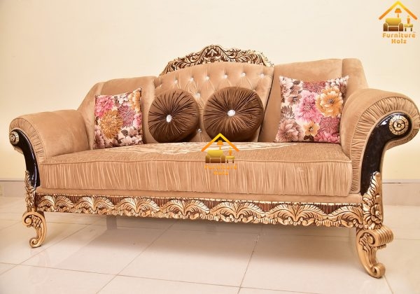 3 Piece Wooden Sofa Set