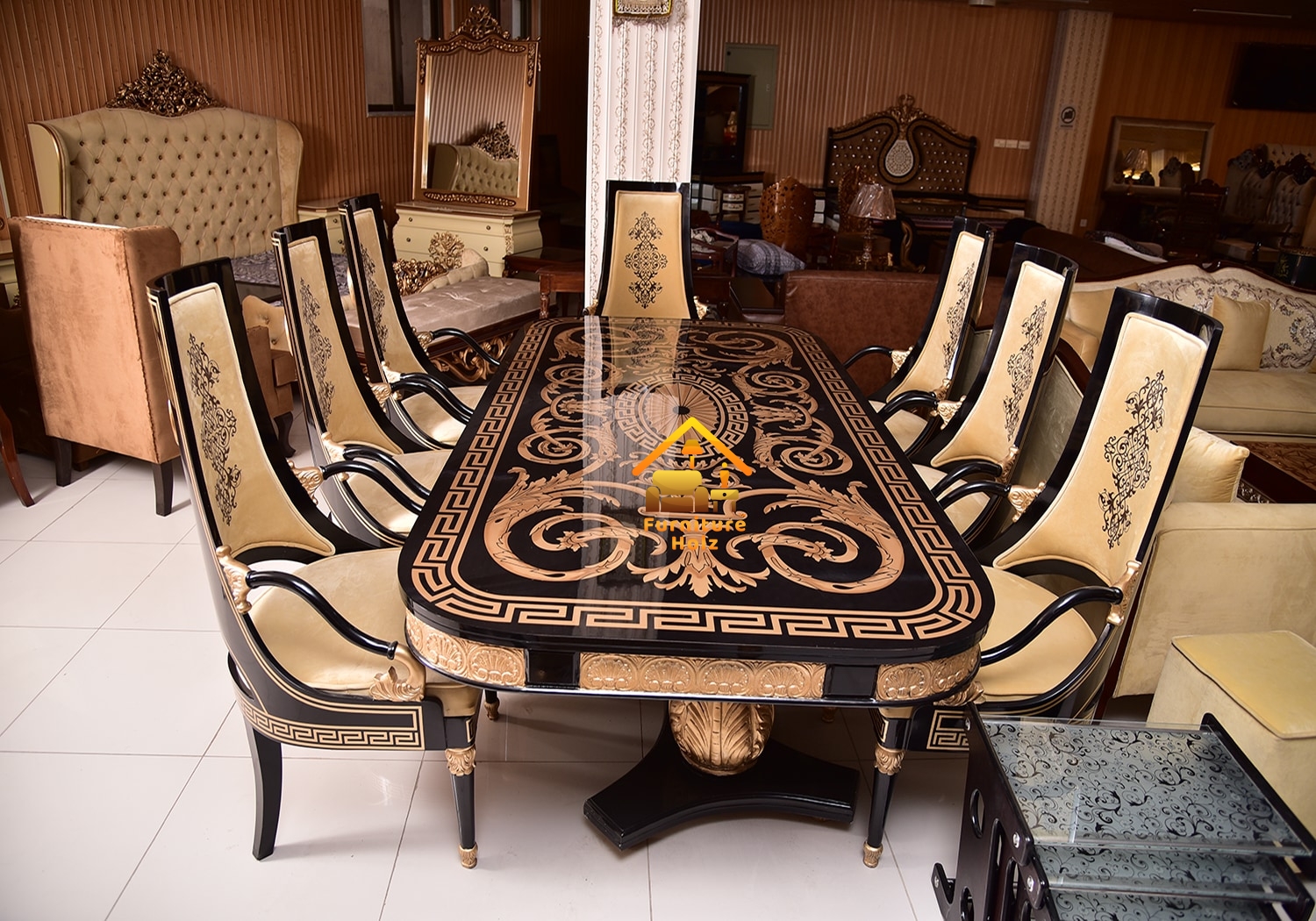 fancy kitchen table and chair