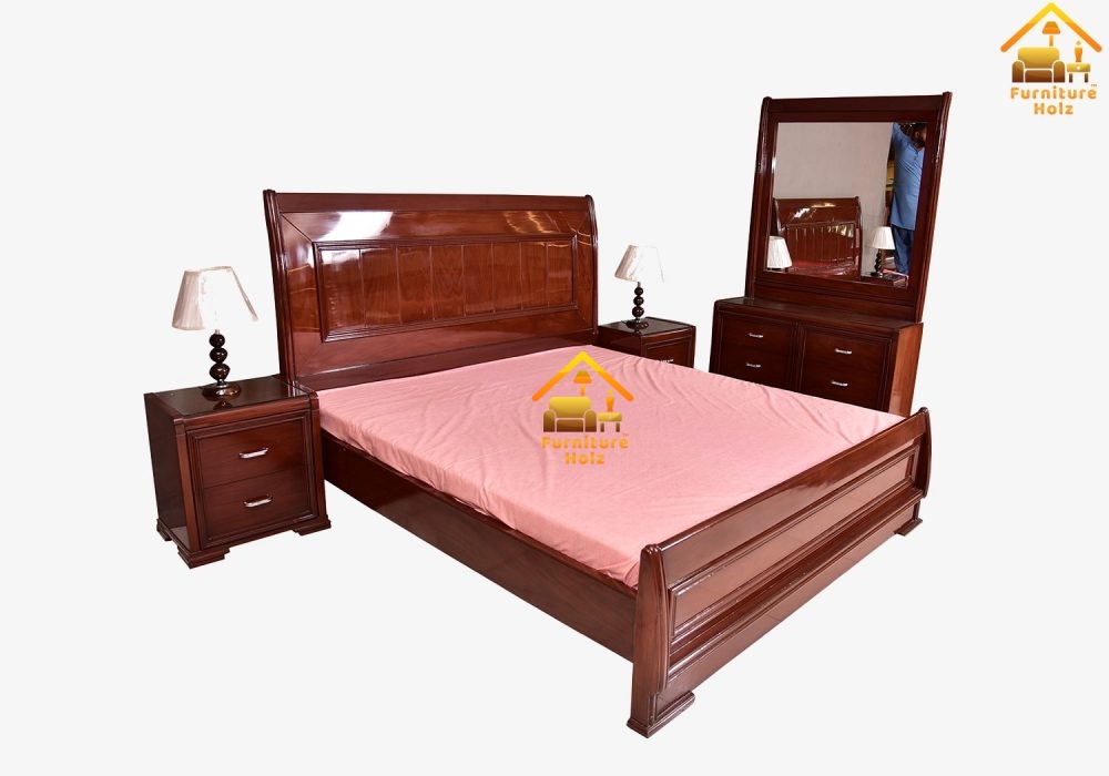 Classic Polish Wooden Bedroom Set