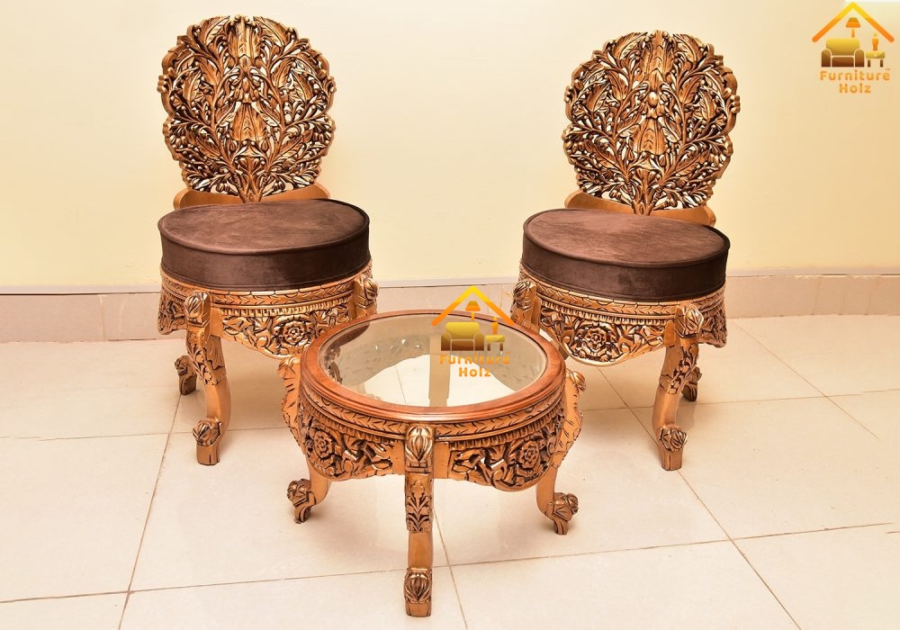 Shisham Wood Chinioti Crafted Moora Set