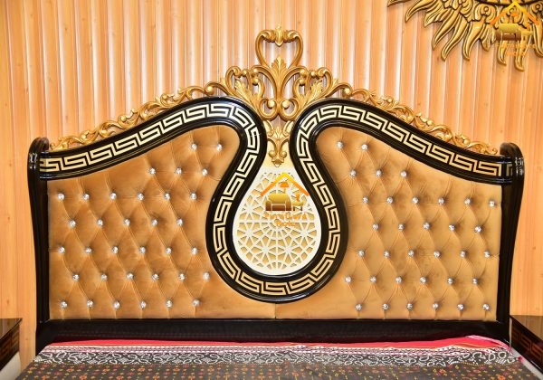 Versace Wood Crafted Bed Back